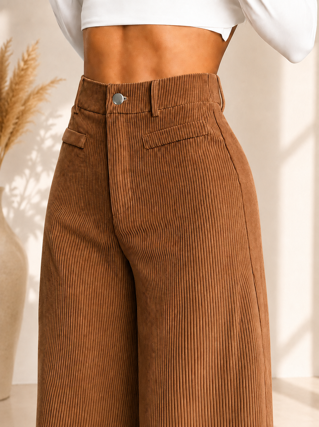 🤎Palazzo olivia – Corduroy Premium✨