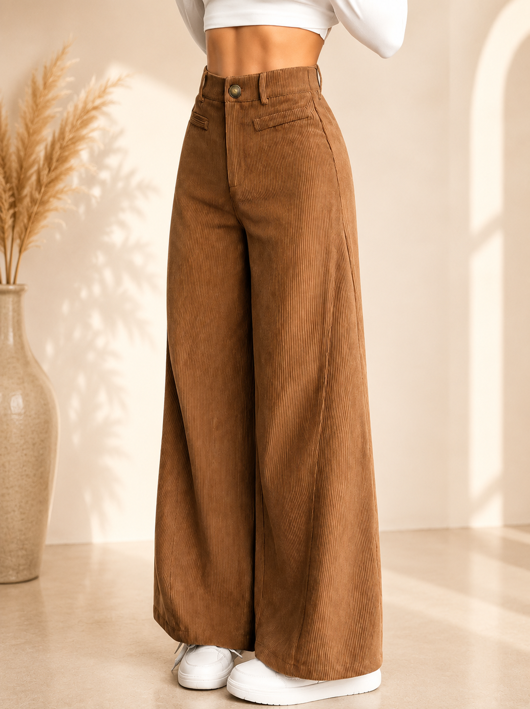 🤎Palazzo olivia – Corduroy Premium✨